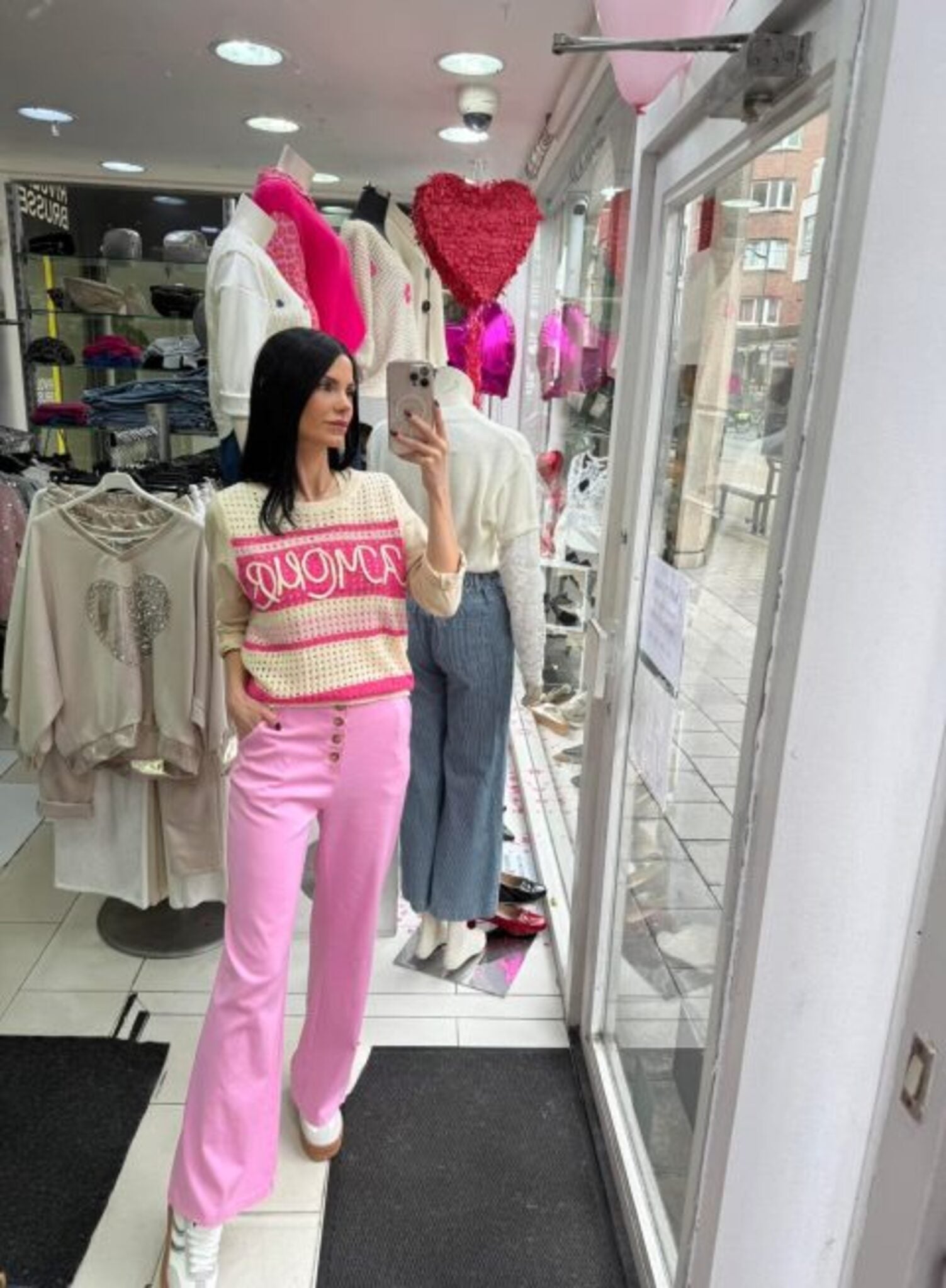 pantalon rosa