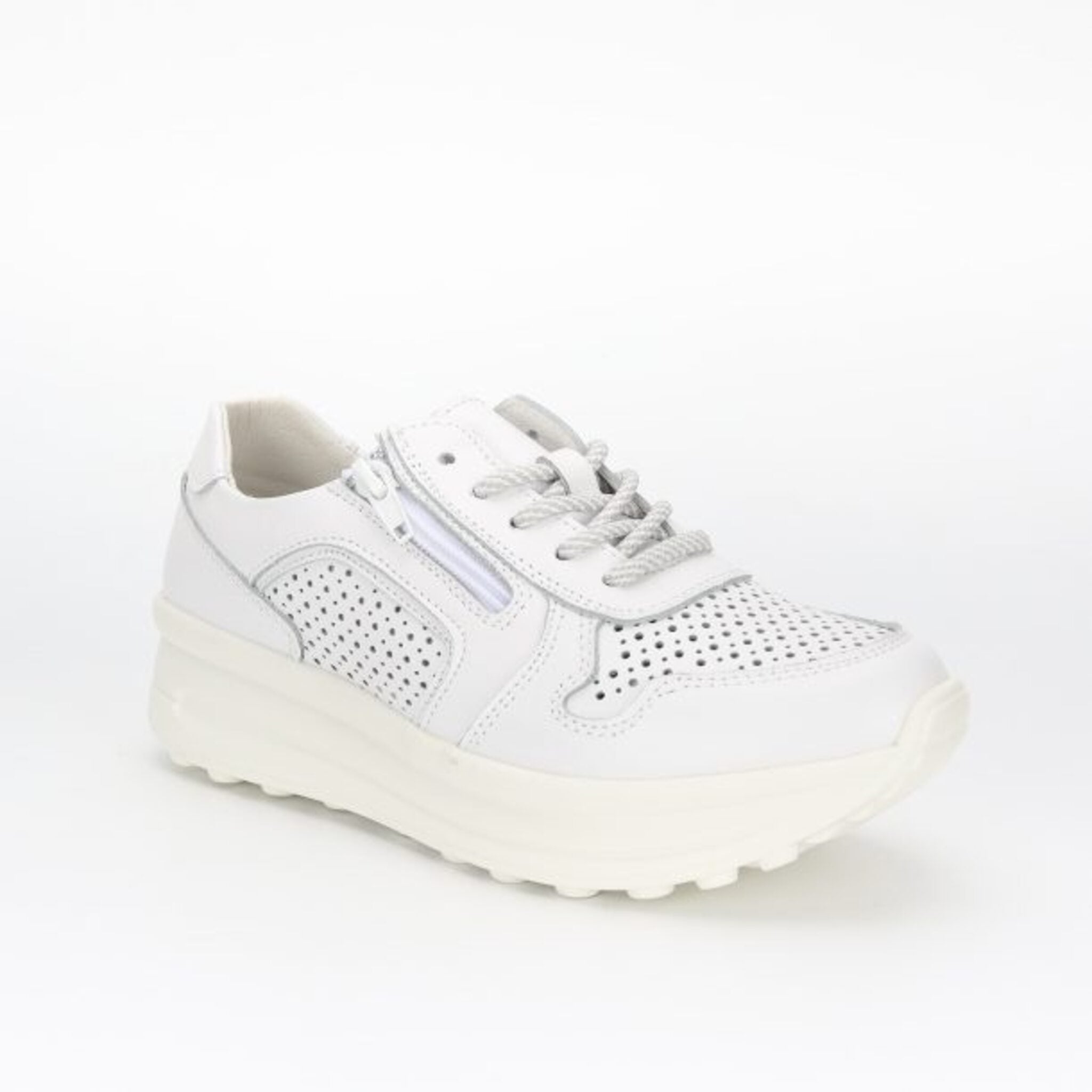 Basket 5118 cuir blanc